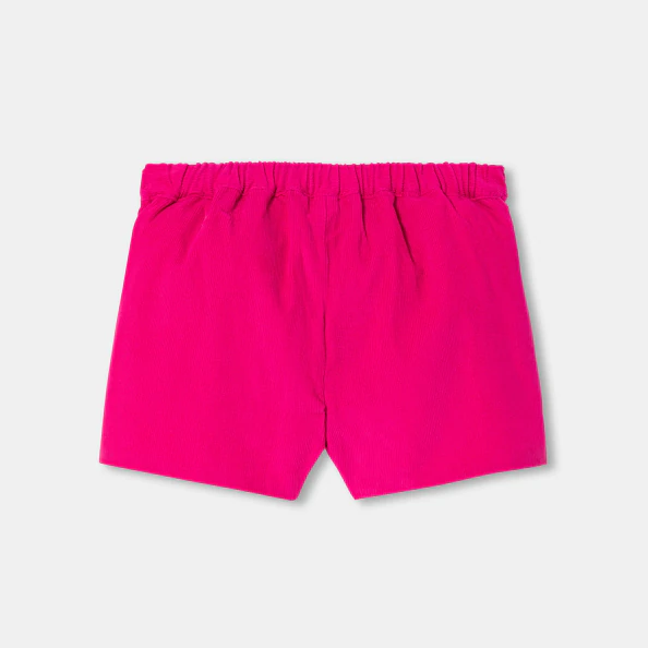 Short bébé fille en velours