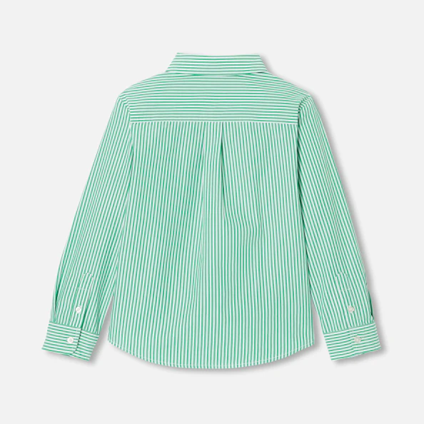 Chemise enfant en popeline rayée