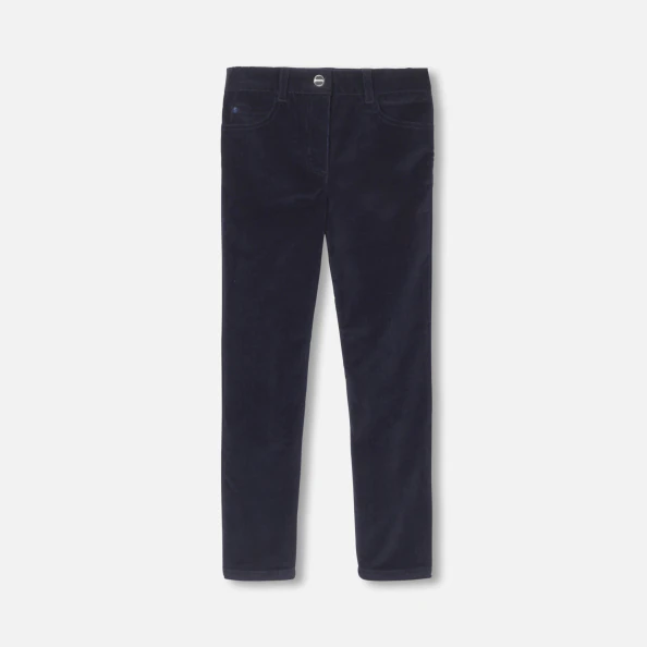 Pantalon slim en velours enfant fille