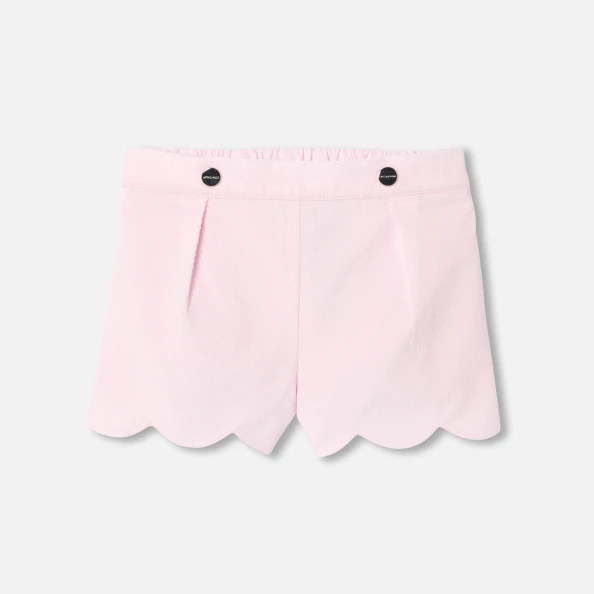 Short bébé fille en velours