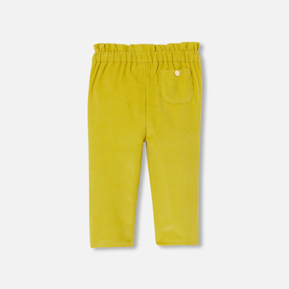 Pantalon bébé fille en velours