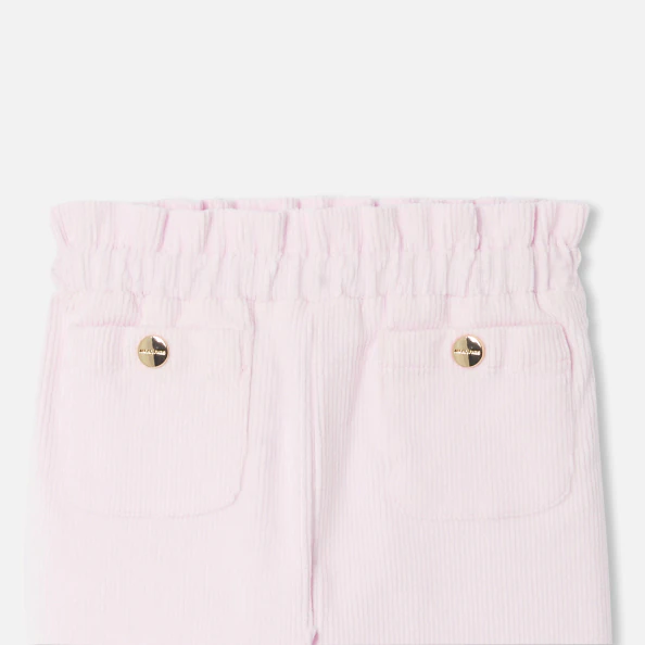 Pantalon bébé fille en velours