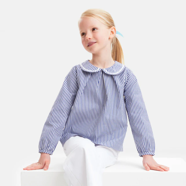 Blouse en popeline enfant fille