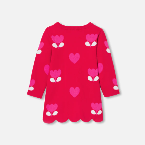 Robe bébé fille en tricot