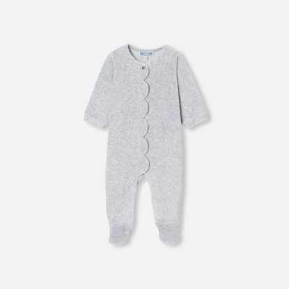 Pyjama bébé fille en velours bouclette