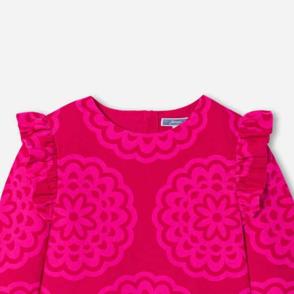 Robe enfant fille imprimé rosace