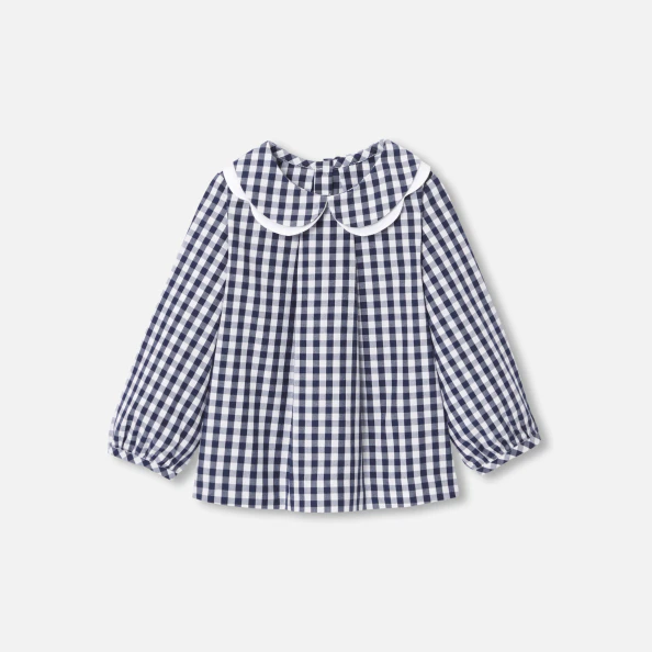 Blouse bébé fille en vichy