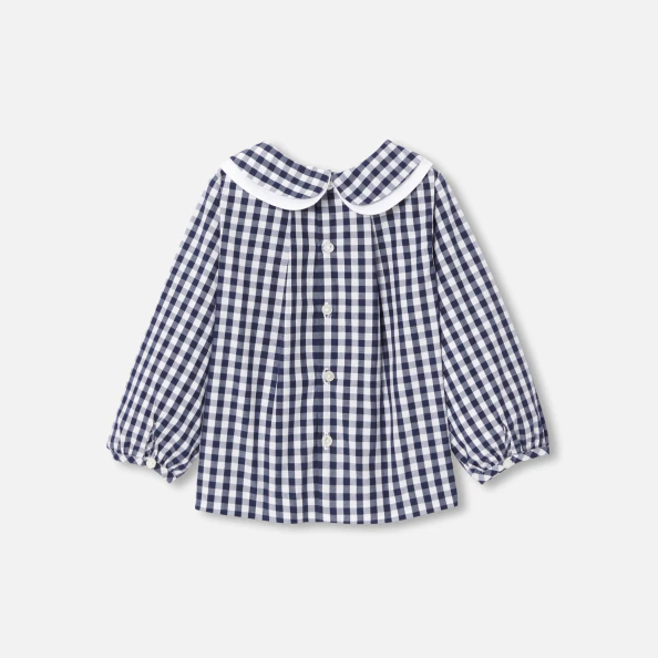 Blouse bébé fille en vichy