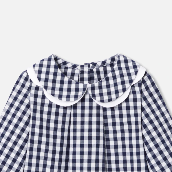 Blouse bébé fille en vichy