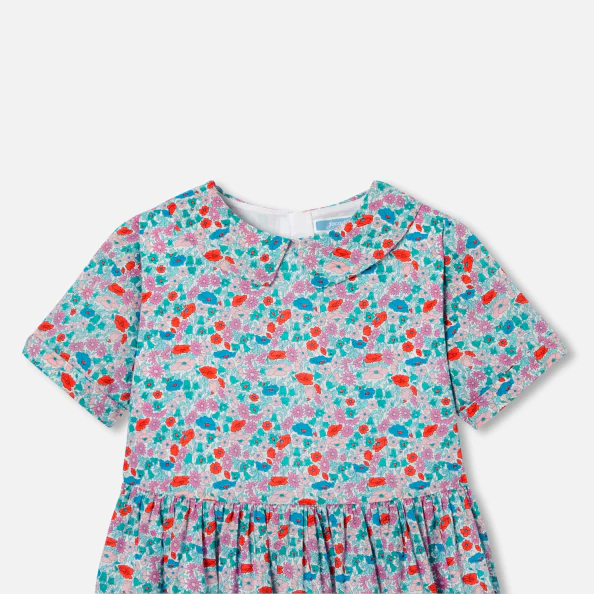 Robe enfant fille en tissu Liberty