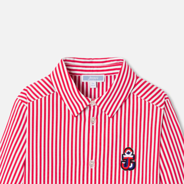 Chemise enfant garçon en popeline rayée