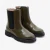 Chelsea boots enfant fille en cuir lisse