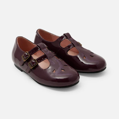 Salomés enfant fille en cuir verni