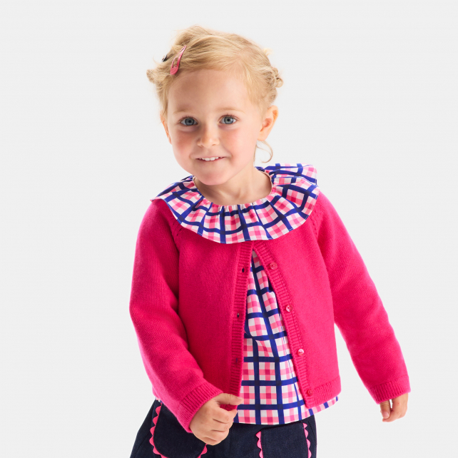 Blouse bébé fille à carreaux