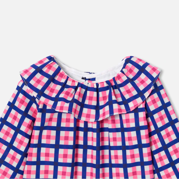 Blouse bébé fille à carreaux