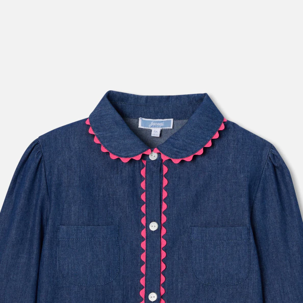 Blouse enfant fille en jean