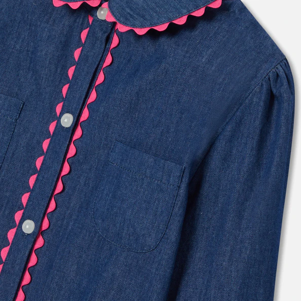 Blouse enfant fille en jean