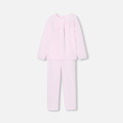 Pyjama en velours enfant fille