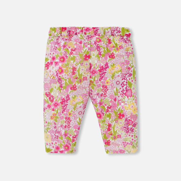 Pantalon confort bébé fille en Tissu Liberty