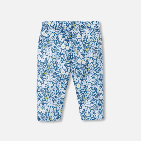 Pantalon confort bébé fille en Tissu Liberty