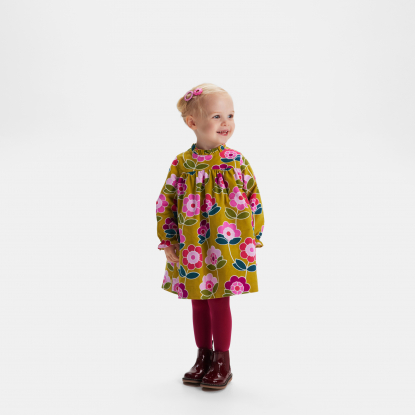 Robe bébé fille en velours