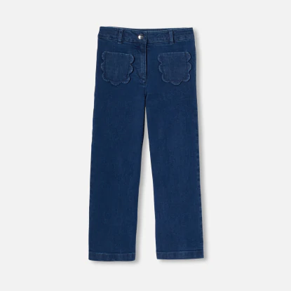 Jean large enfant fille