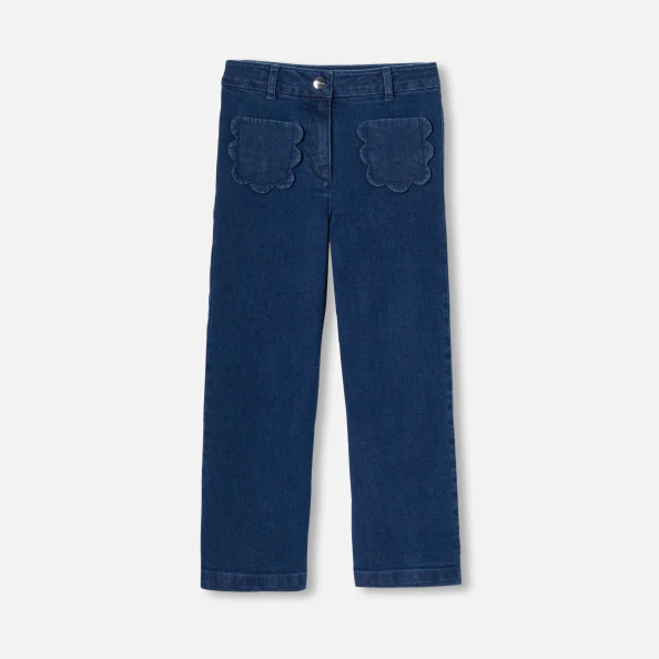 Jean large enfant fille