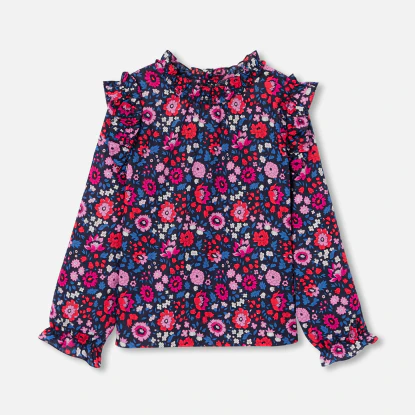 Blouse enfant fille en tissu Liberty