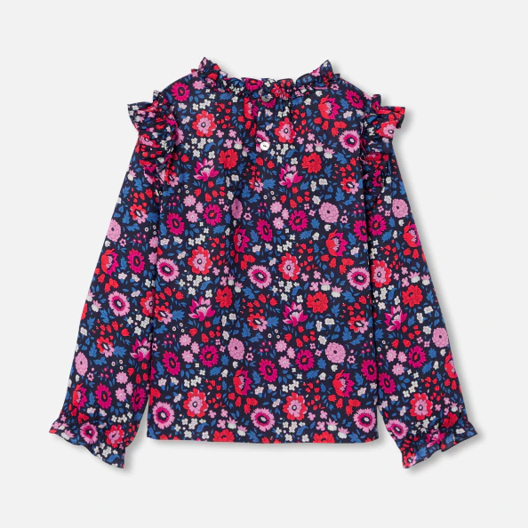 Blouse enfant fille en tissu Liberty