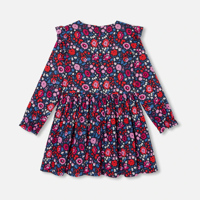 Robe enfant fille en tissu Liberty