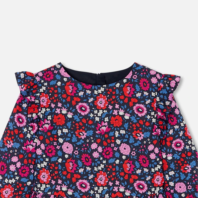 Robe enfant fille en tissu Liberty