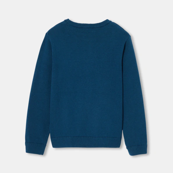 Pull enfant garçon en coton et laine