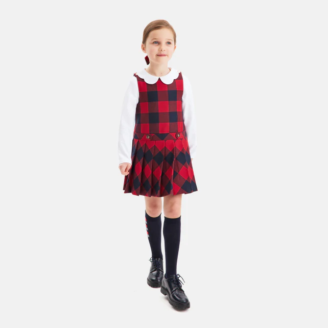 Robe chasuble enfant fille en flanelle