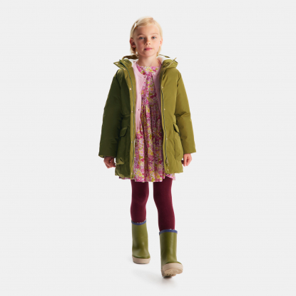 Parka enfant fille doublée en sherpa