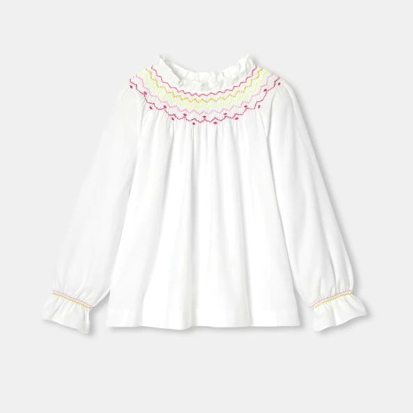 Blouse enfant fille en flanelle