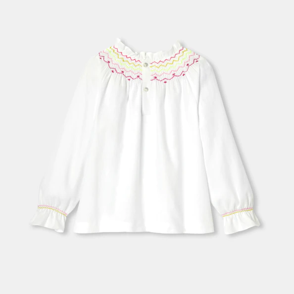 Blouse enfant fille en flanelle