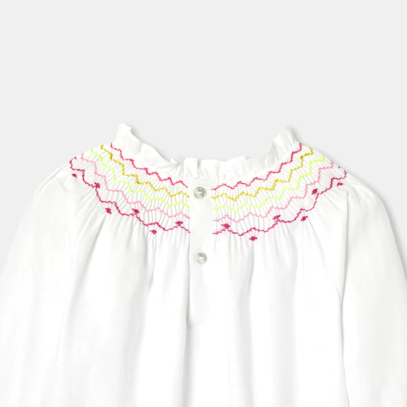 Blouse enfant fille en flanelle