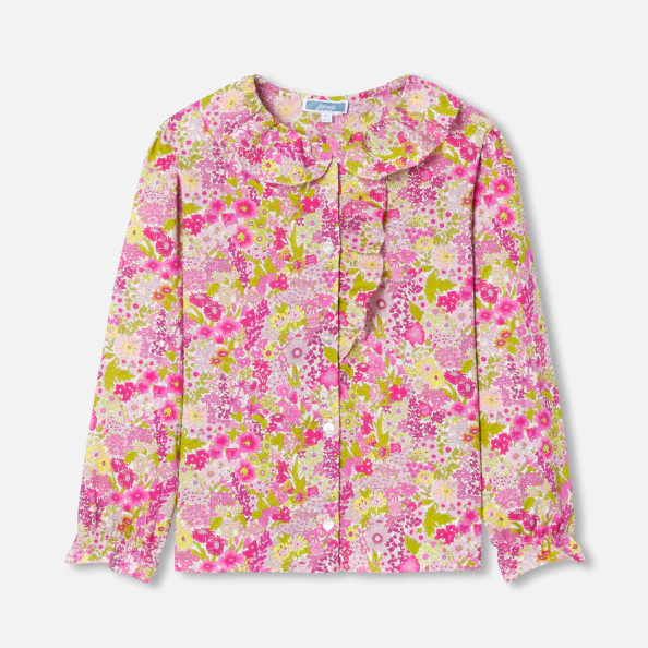 Blouse enfant fille en tissu Liberty