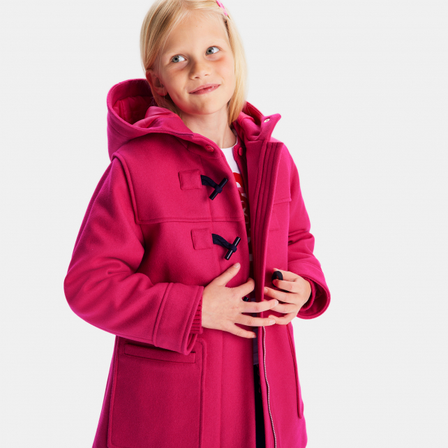 Duffle-coat enfant fille en laine