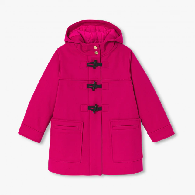 Duffle-coat enfant fille en laine