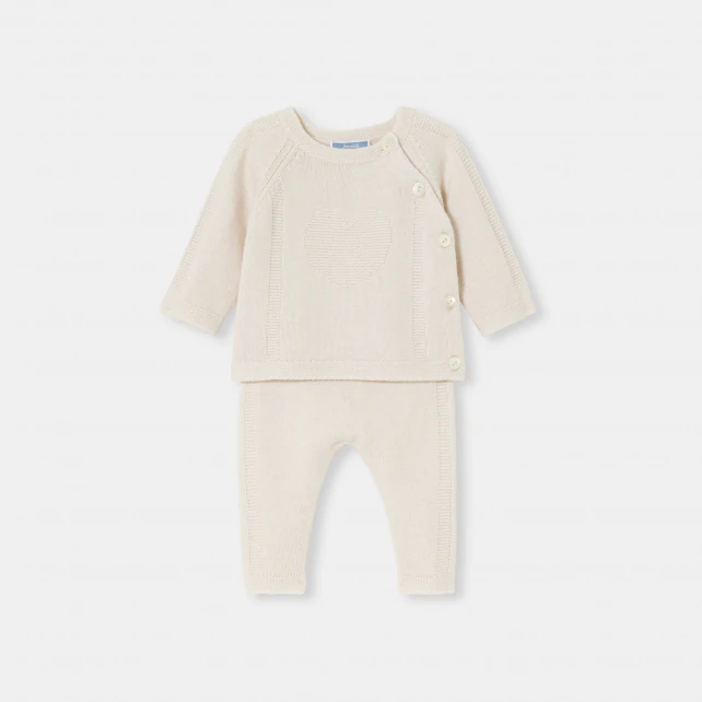 Ensemble bébé fille en tricot