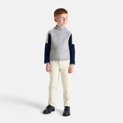 Pantalon en velours doublé enfant garçon