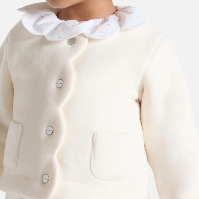 Cardigan bébé fille en polaire