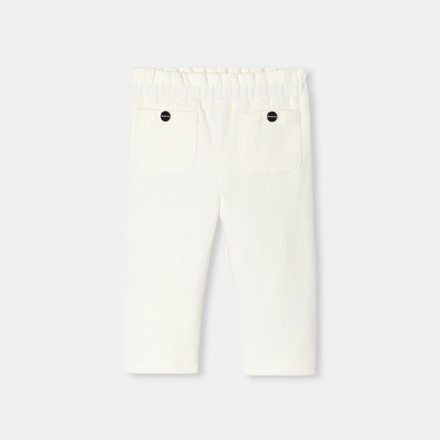 Pantalon bébé fille en velours