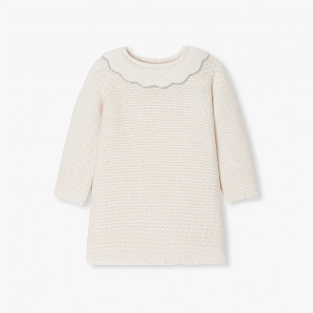 Robe en tricot bébé fille