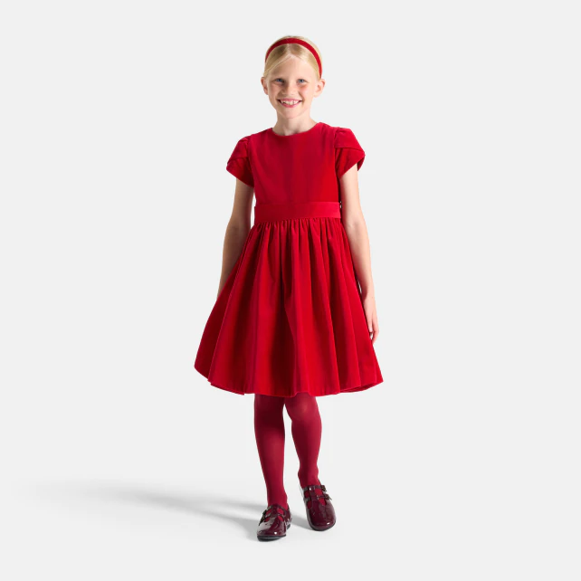 Robe en velours enfant fille