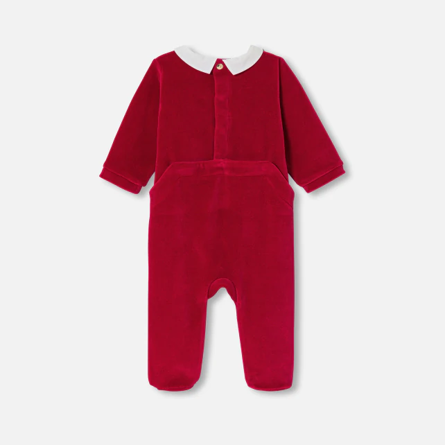 Pyjama de Noël bébé en velours