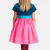 Robe enfant fille color block