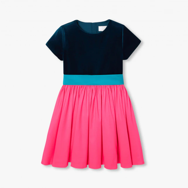 Robe enfant fille color block