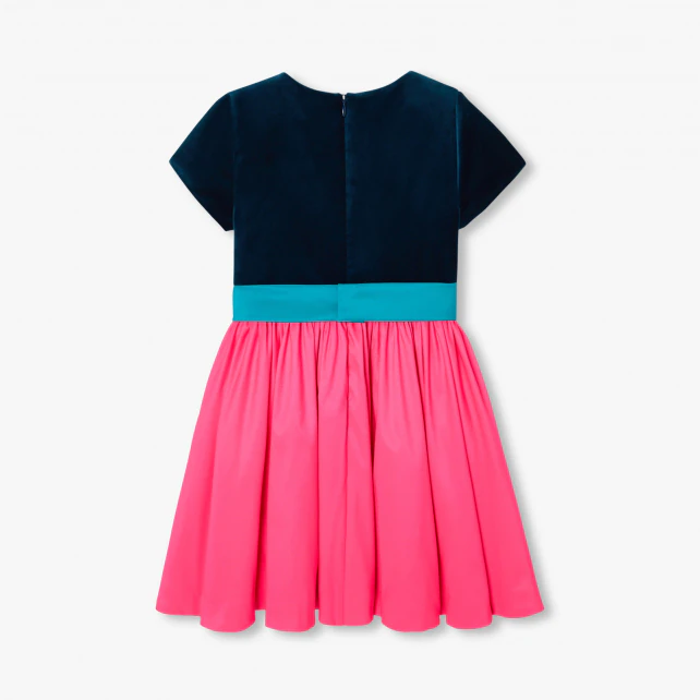 Robe enfant fille color block